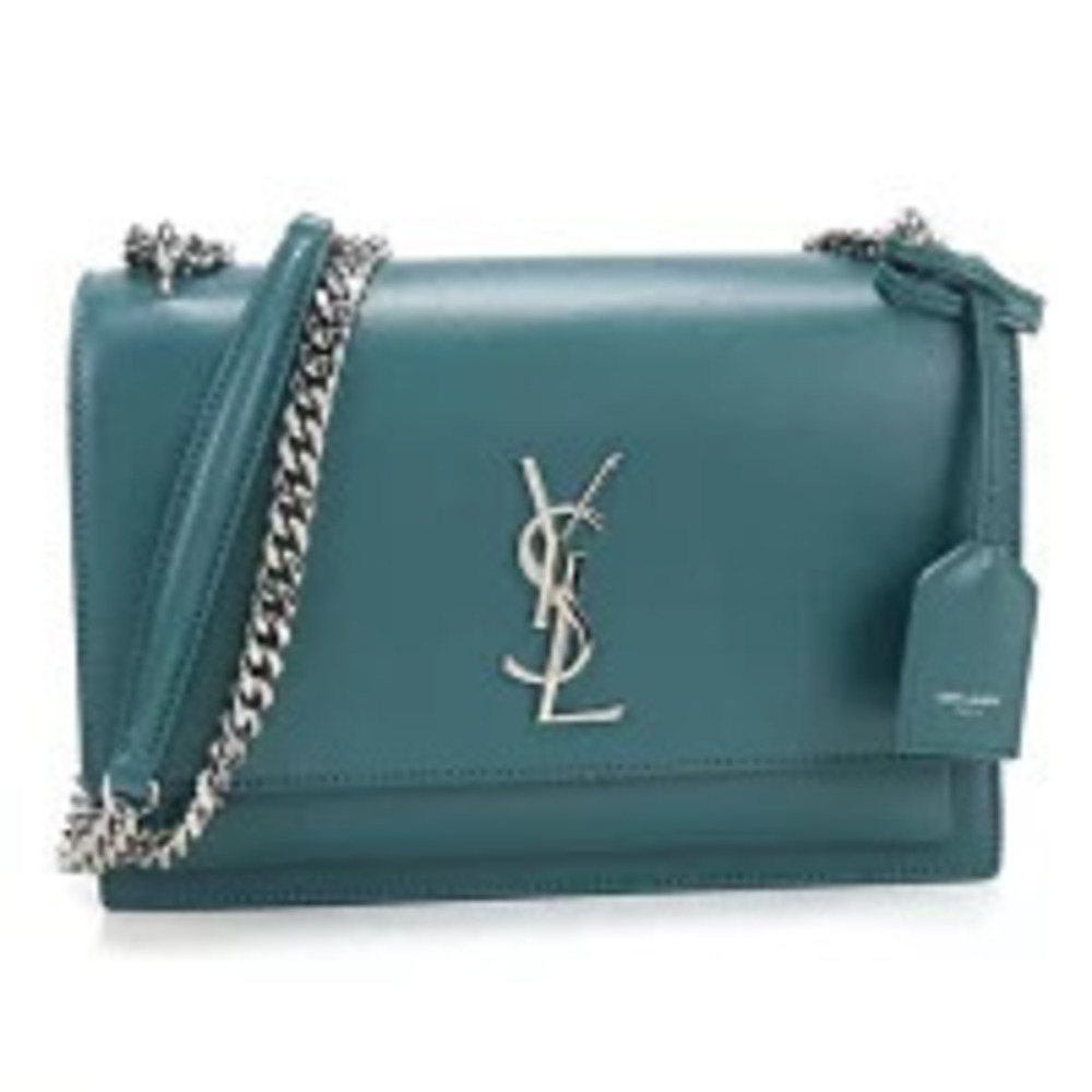 Saint Laurent Crossbody Bag YSL Monogram Sunset Leather Green